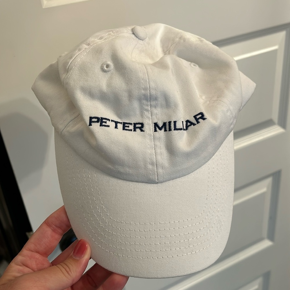 White/Navy Peter millar hat